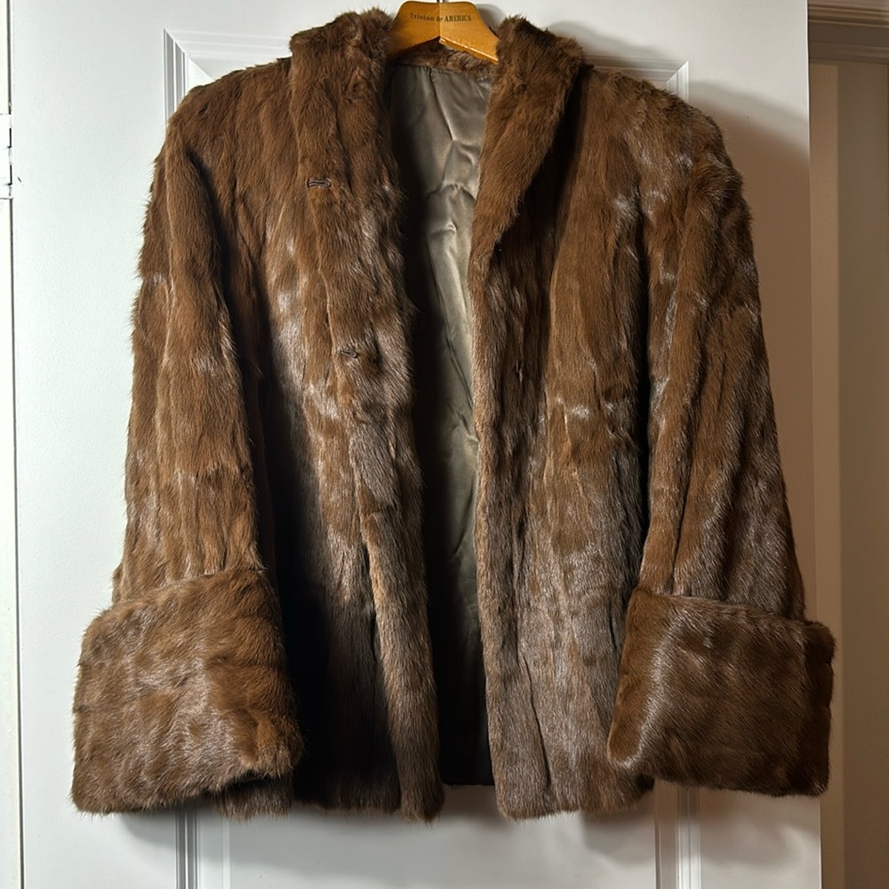 Preloved mink jacket